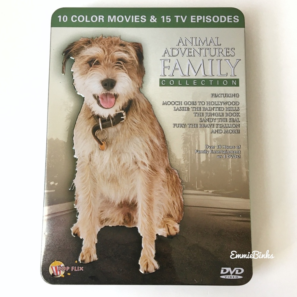Animal Adventures Family Collection DVD Tin Box Set : Lassie, The Jungle Book,